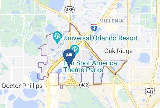 Orange - Hampton Inn Orlando Near Universal Blv International Dr Maps