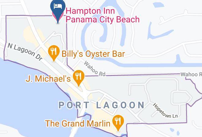 Bay - Hampton Inn Panama City Beach Maps