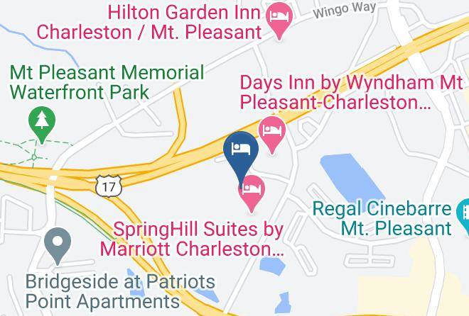 Hampton Inn Charleston Mt Pleasant Patriots Point Map