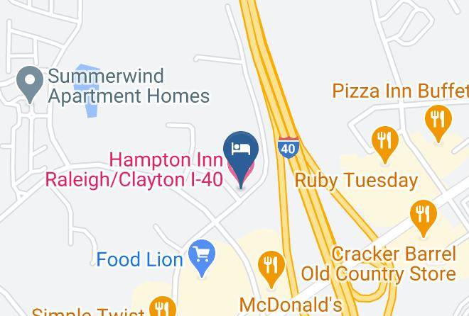 Johnston - Hampton Inn Raleigh Clayton I 40 Maps