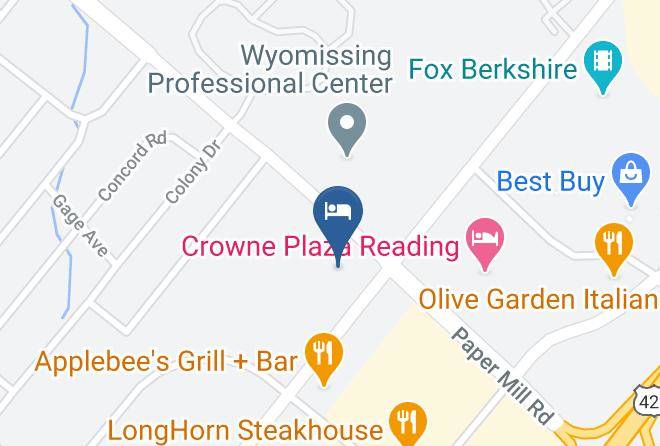 Berks - Hampton Inn Reading Wyomissing Maps