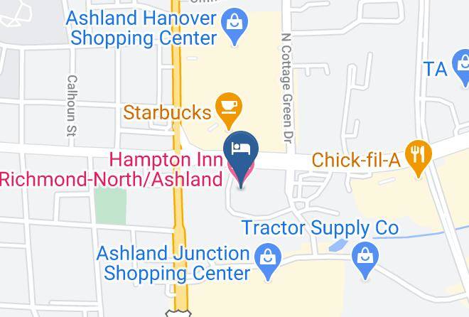 Hampton Inn Richmond North Ashland Map