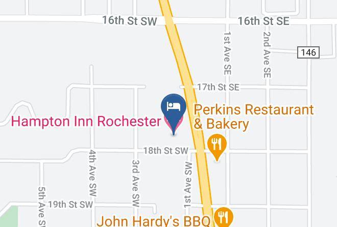 Hampton Inn Rochester South Map