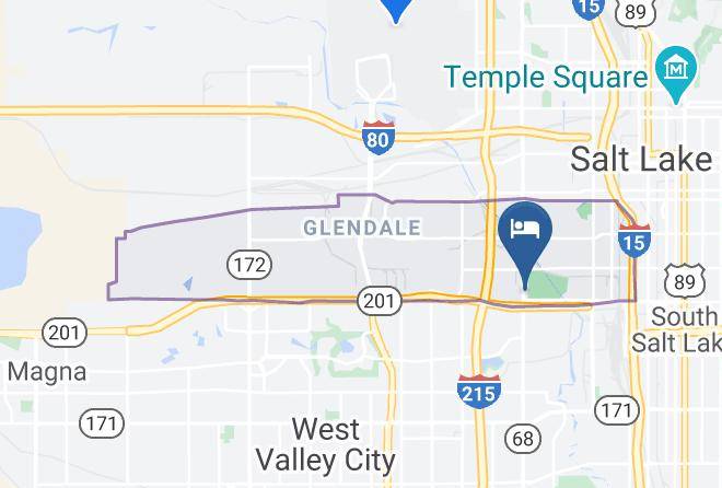 Hampton Inn Salt Lake City Central Map
