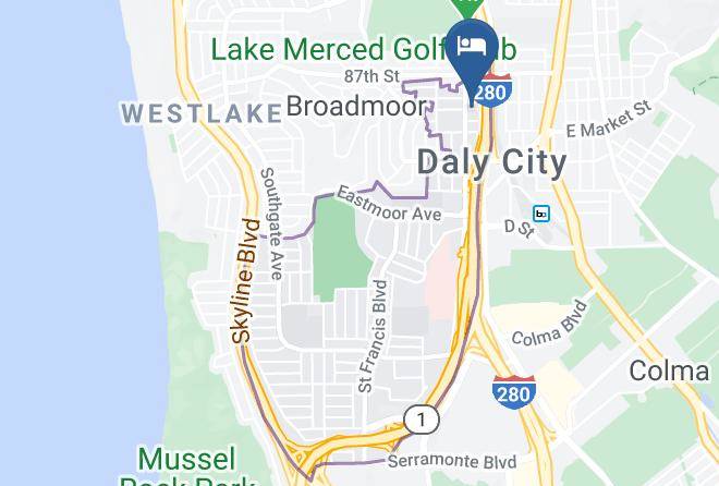 San Mateo - Hampton Inn San Francisco Daly City Maps