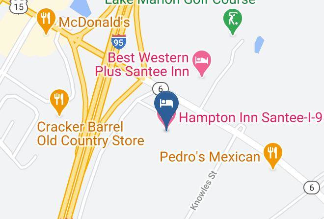 Orangeburg - Hampton Inn Santee I 95 Maps