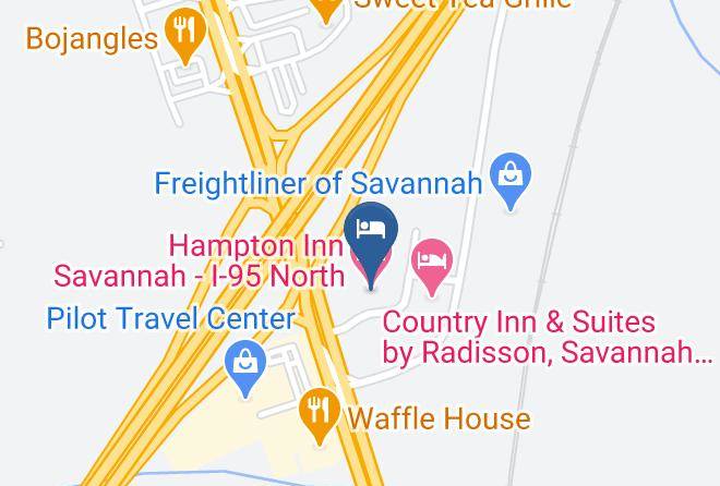 Hampton Inn Savannah I 95 North Map