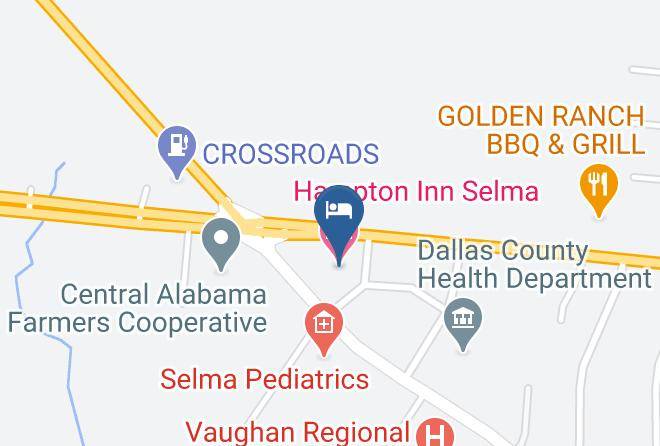 Dallas - Hampton Inn Selma Maps