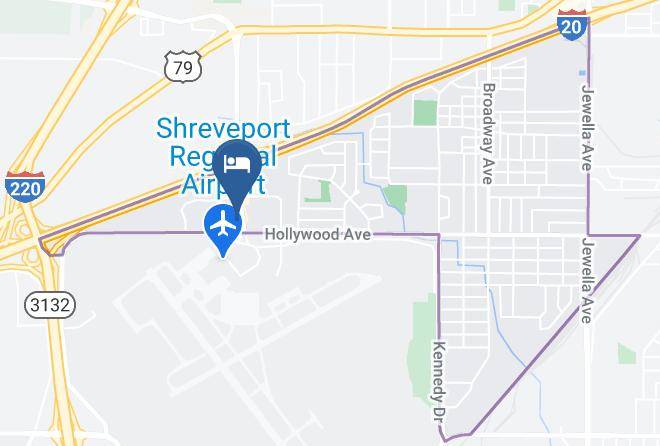 Hampton Inn Shreveport Airport Map