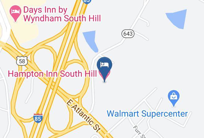 Mecklenburg - Hampton Inn South Hill Maps