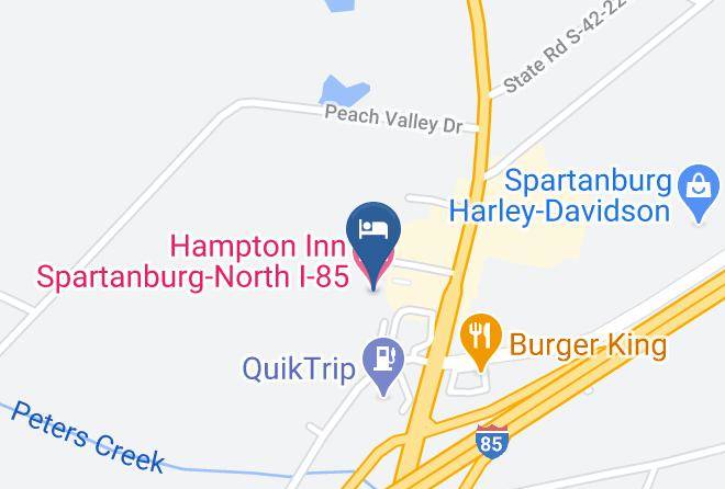 Spartanburg - Hampton Inn Spartanburg North I 85 Maps