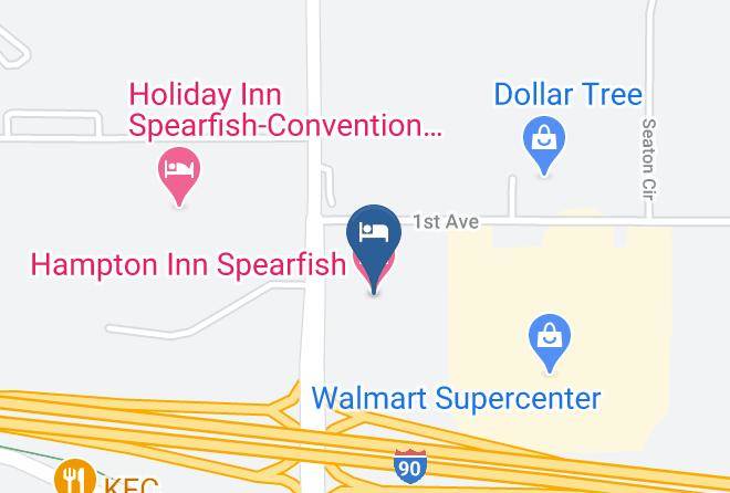 Hampton Inn Spearfish Map