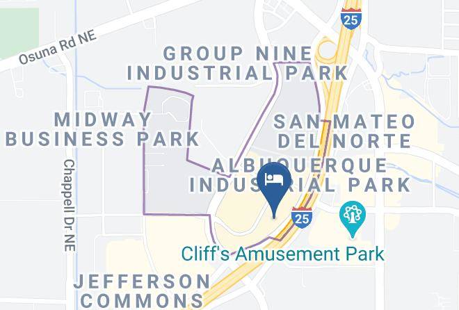 Hampton Inn & Suites Albuquerque North I 25 Map