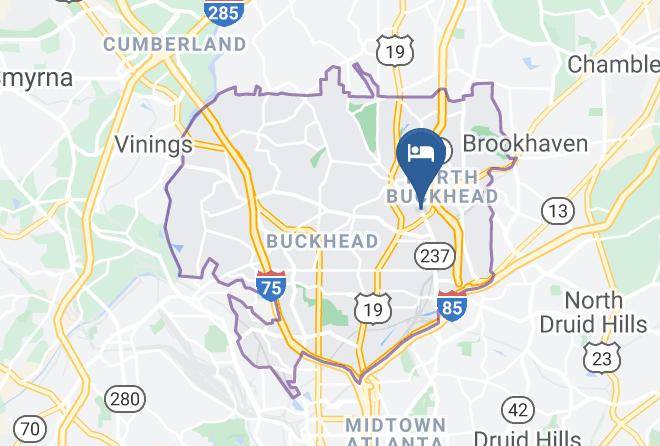 Hampton Inn & Suites Atlanta Buckhead Place Map