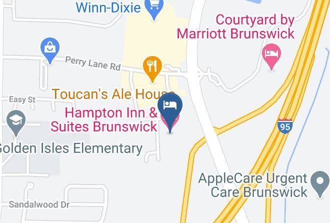 Hampton Inn & Suites Brunswick Map