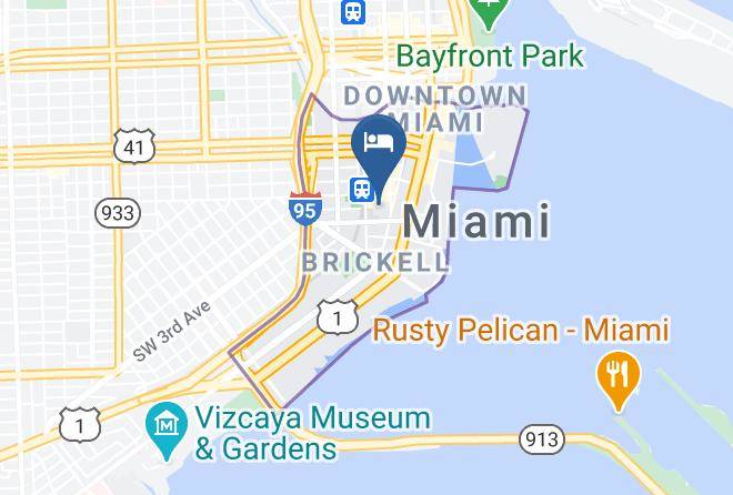 Miami Dade - Hampton Inn & Suites By Hilton Miami Brickell Downtown Maps
