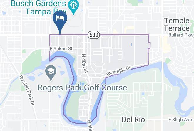 Hillsborough - Hampton Inn & Suites Tampa Busch Gardens Area Maps