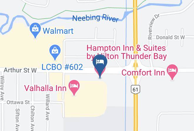 Hampton Inn & Suites By Hilton Thunder Bay Map