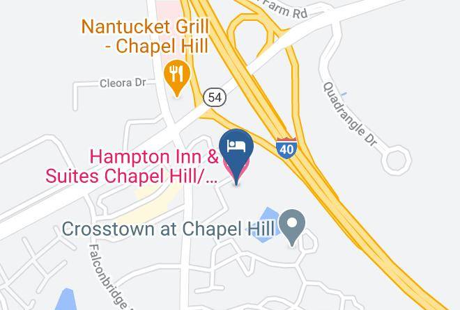 Hampton Inn & Suites Chapel Hill Durham Area Map
