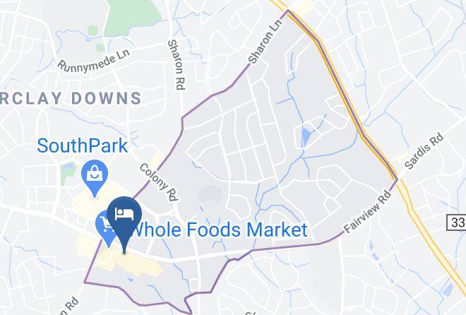 Mecklenburg - Hampton Inn & Suites Charlotte South Park At Phillips Place Maps