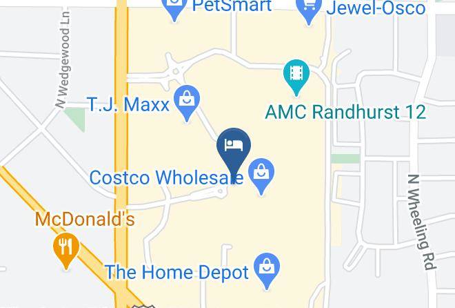 Hampton Inn & Suites Chicago Mt Prospect Map