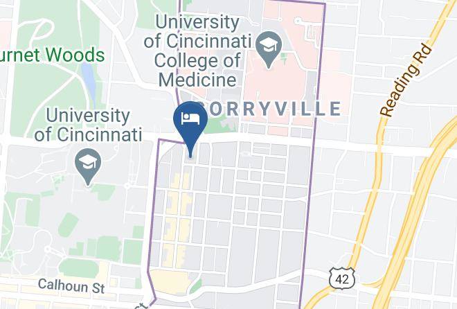 Hamilton - Hampton Inn & Suites Cincinnati Uptown University Area Maps