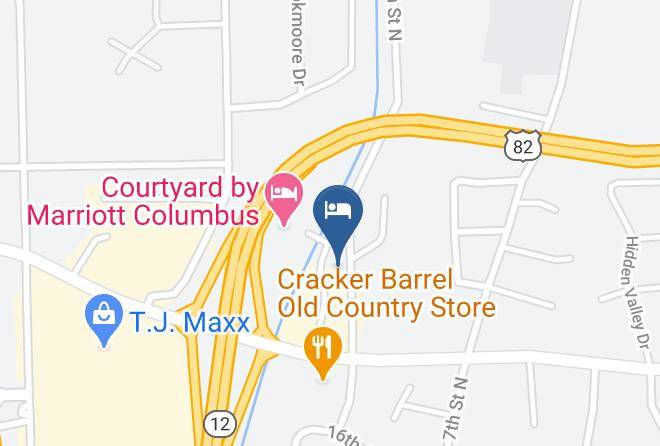 Hampton Inn & Suites Columbus Map