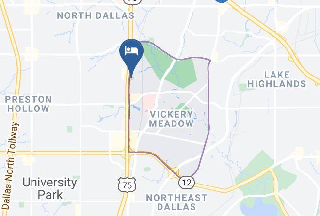 Dallas - Hampton Inn & Suites Dallas Central Expy North Park Area Maps