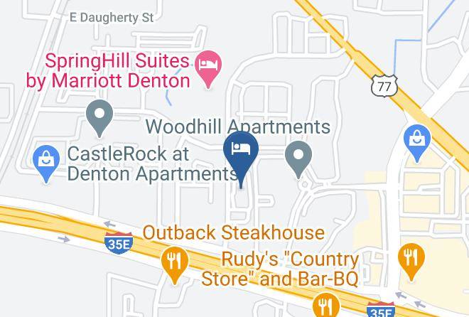 Hampton Inn & Suites Denton Map