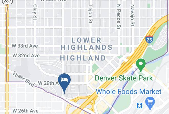 Hampton Inn & Suites Denver Speer Boulevard Map