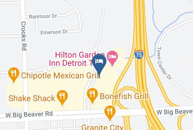 Oakland County Downtown Troy - Hampton Inn & Suites Detroit Troy Maps
