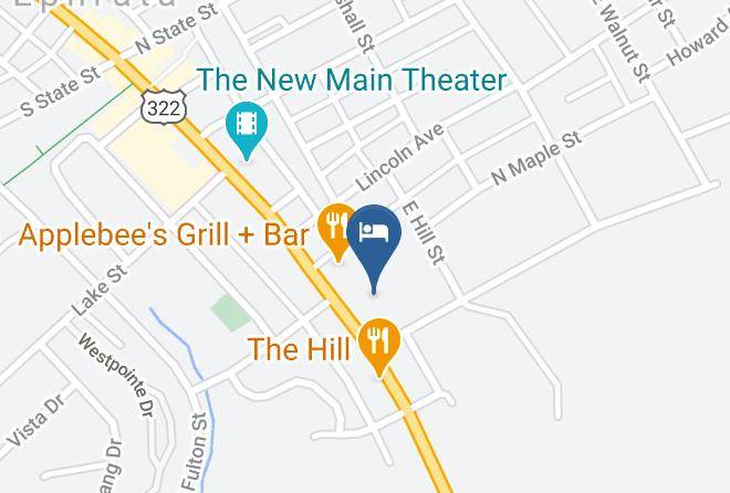 Hampton Inn & Suites Ephrata Mountain Springs Map