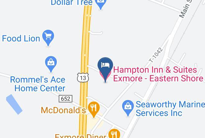 Hampton Inn & Suites Exmore Eastern Shore Map