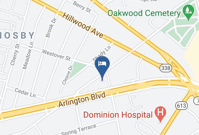 Hampton Inn & Suites Falls Church Map