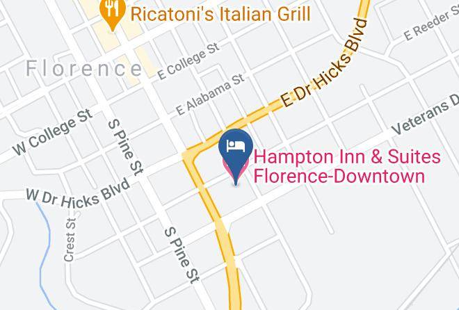 Lauderdale - Hampton Inn & Suites Florence Downtown Maps