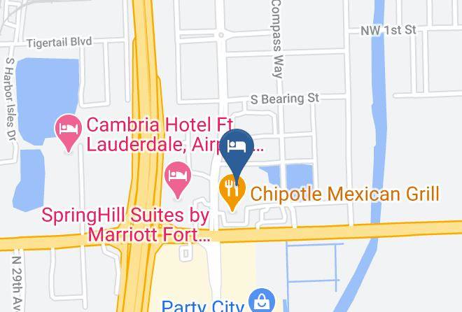 Broward - Hilton Garden Inn Ft Lauderdale Airport Cruise Port Maps