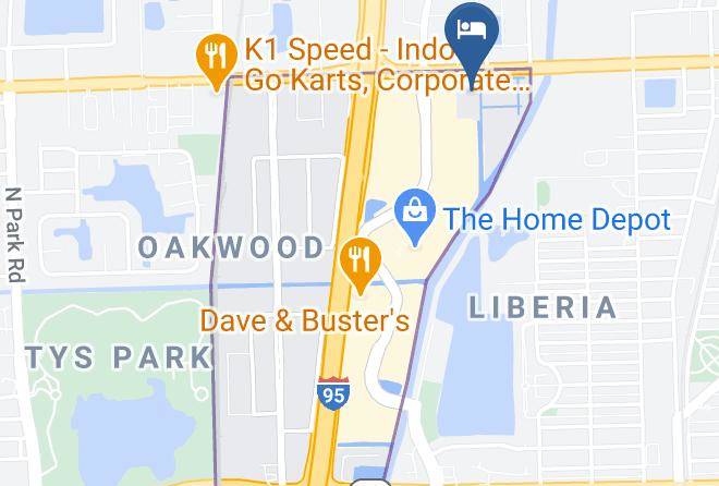 Broward - Hampton Inn & Suites Ft Lauderdale Airport South Cruise Port Maps
