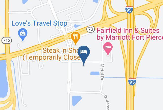 Hampton Inn & Suites Ft Pierce Map