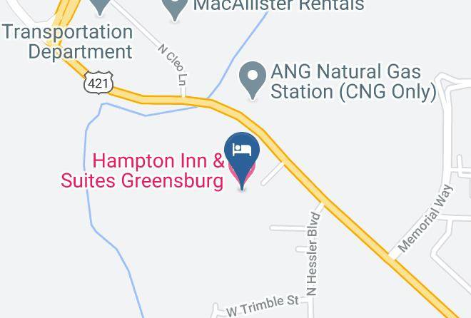 Hampton Inn & Suites Greensburg Map