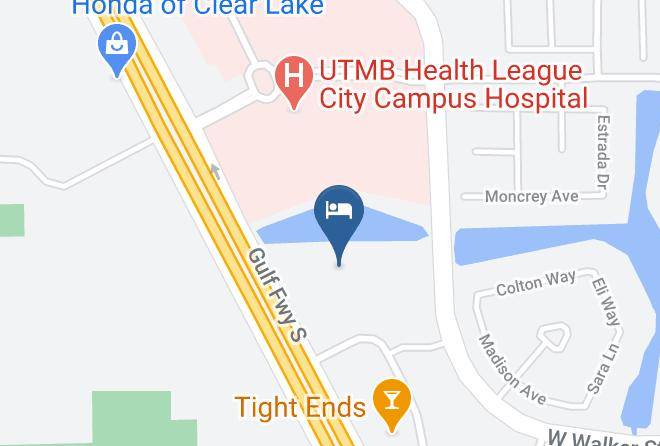 Galveston - Hampton Inn & Suites Houston League City Maps