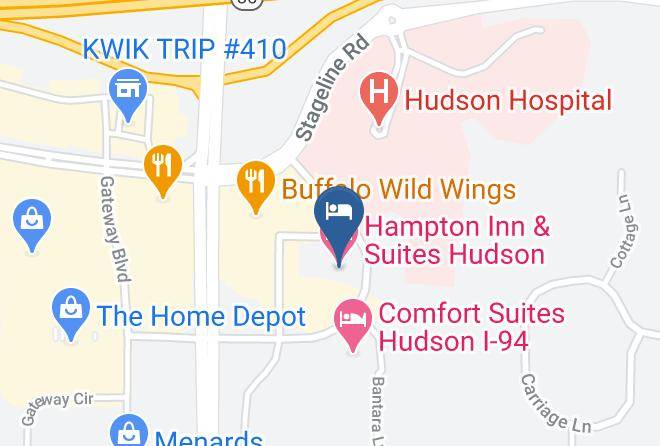 St Croix - Hampton Inn & Suites Hudson Maps