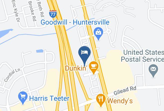 Mecklenburg - Hampton Inn & Suites Huntersville Maps