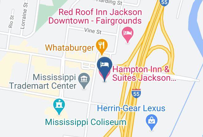 Hinds - Hampton Inn & Suites Jackson Downtown Coliseum Maps