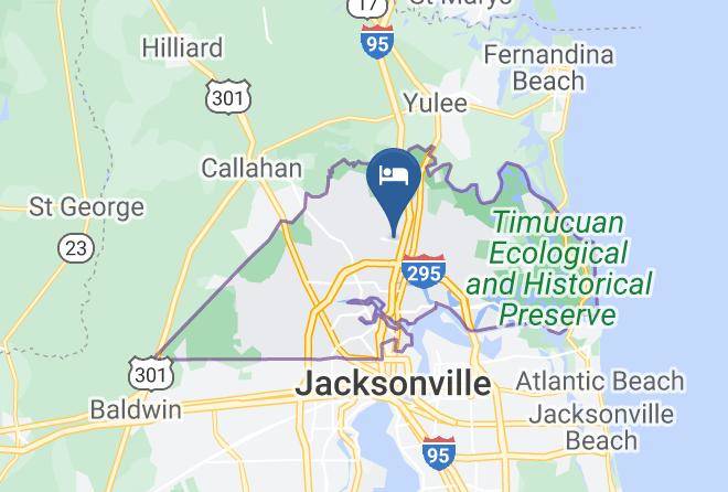 Duval - Hampton Inn & Suites Jacksonville Airport Maps