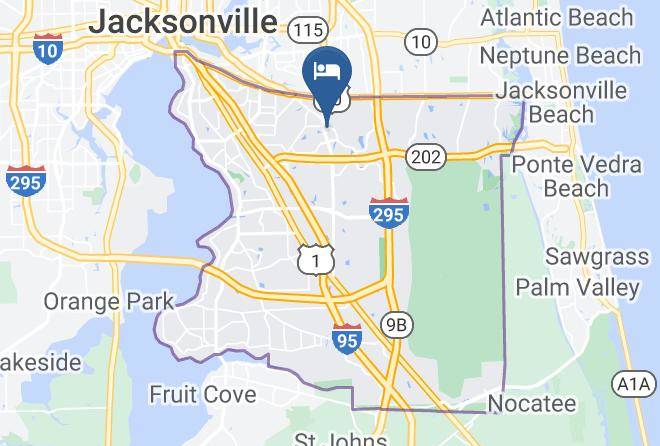 Hampton Inn & Suites Jacksonville Deerwood Park Map