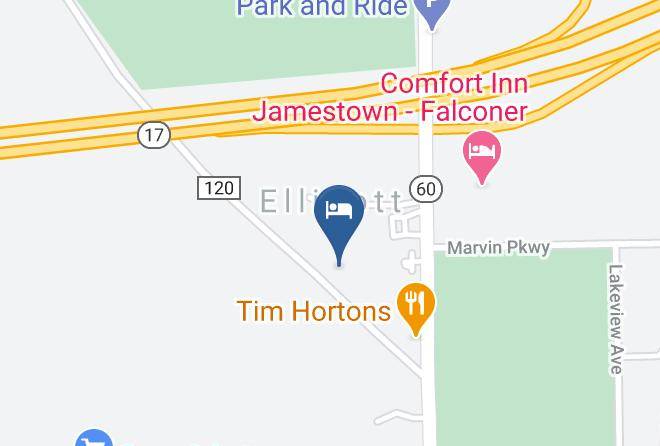 Hampton Inn & Suites Jamestown Map