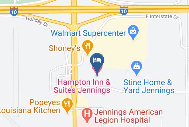 Jefferson Davis Par - Hampton Inn & Suites Jennings Maps