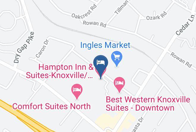 Knox - Hampton Inn & Suites Knoxville North I 75 Maps