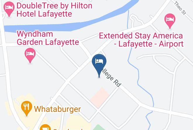 Hampton Inn & Suites Lafayette Map
