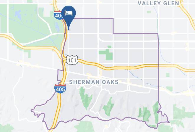 Hampton Inn & Suites Los Angeles Sherman Oaks Map